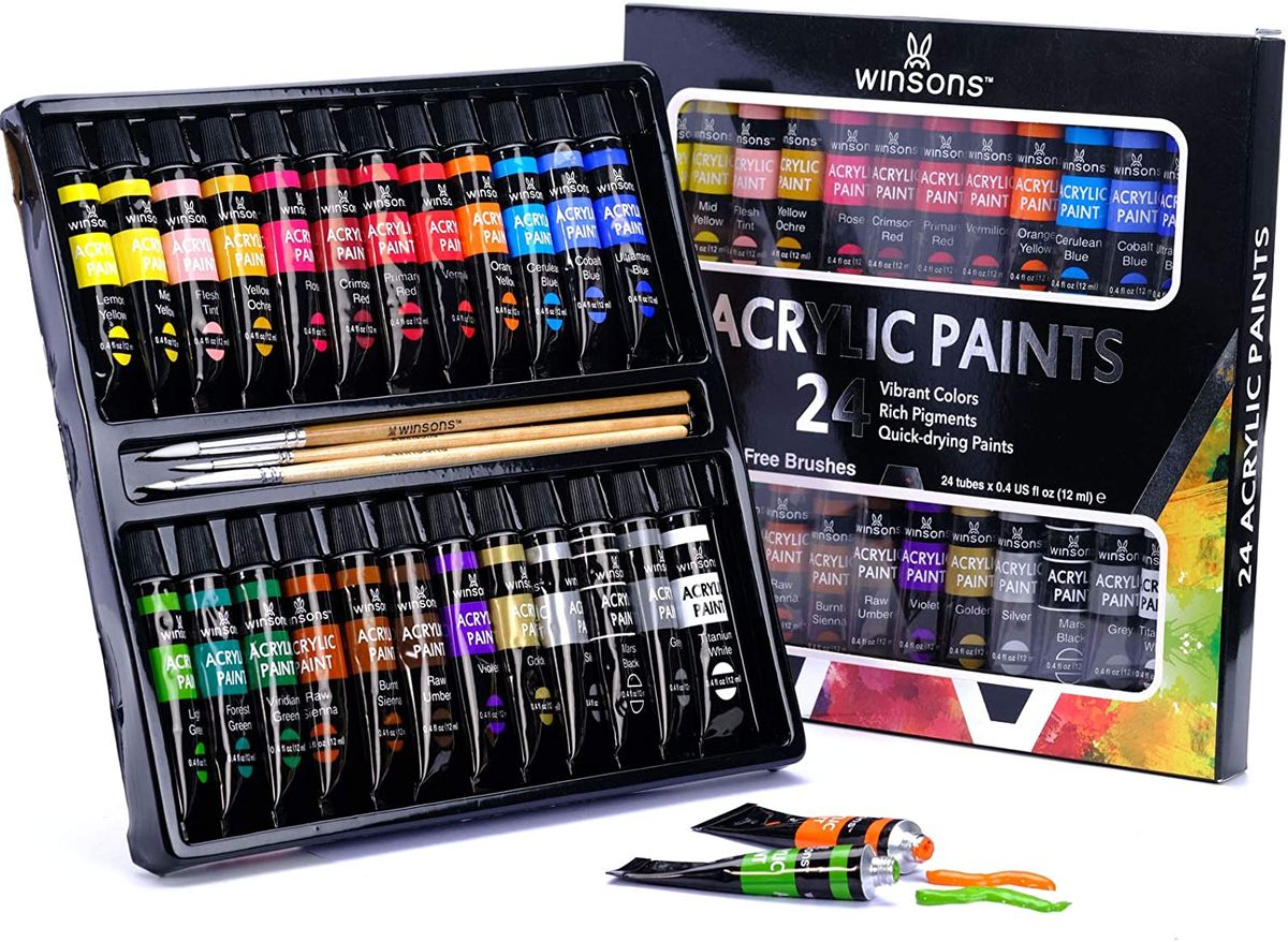 Winsons 24 piece 12ml Acrylic Paint Set Shop Today. Get it Tomorrow