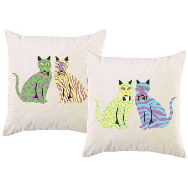 PepperSt - Scatter Cushion Cover Set - Cats