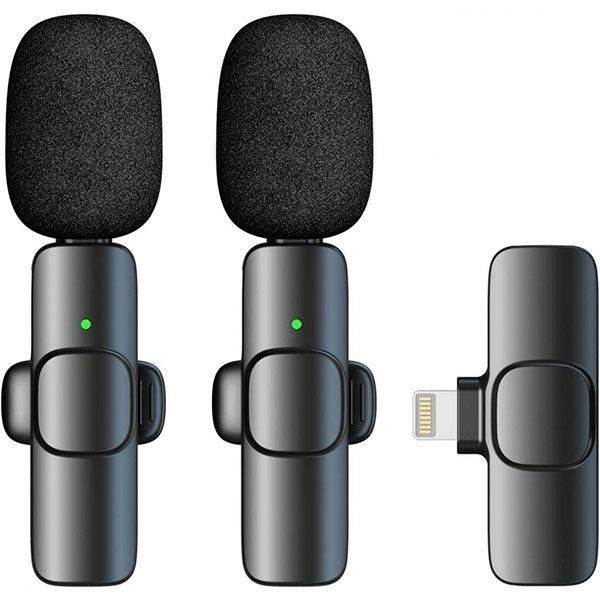 Dual Wireless Lavalier Clip-On Microphones For Lightning Professional GD