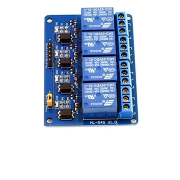 BMT 4-Channel 5V Relay Board - 10A, Opto-Isolated, Arduino Compatible
