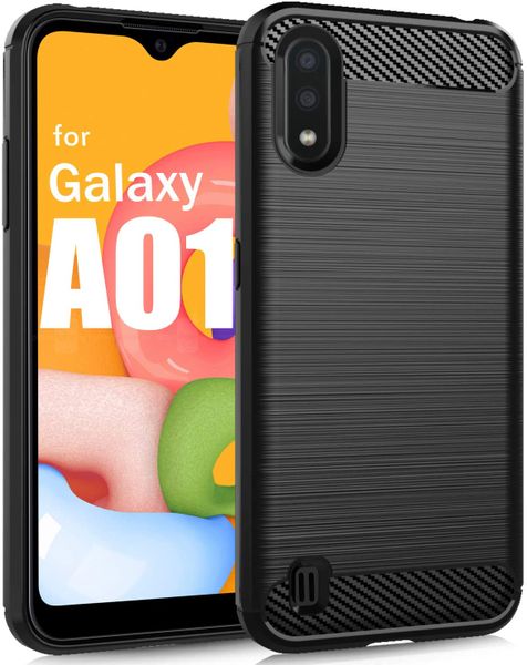 Slimfit Shockproof Carbon Design Case for Samsung Galaxy A01