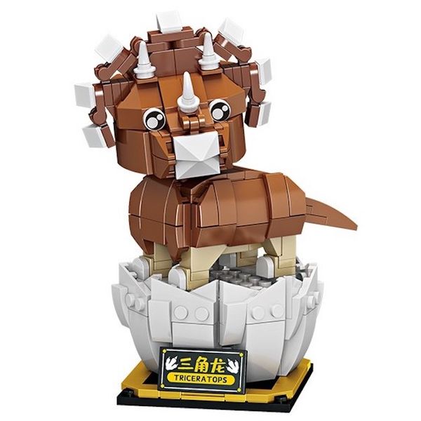 Forange Block - 288 Piece Triceratops Dinosaur - DIY Building Blocks Toy