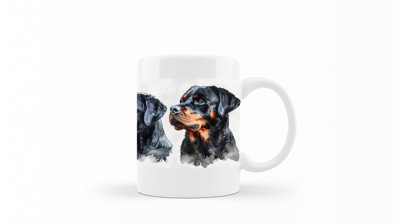 Rottweiler Printed Coffee Mug