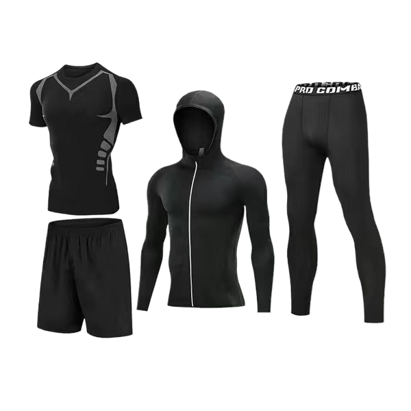 Fitness Leggings Sportswear Men's Sports Outfit High-Elasticity Sports Set