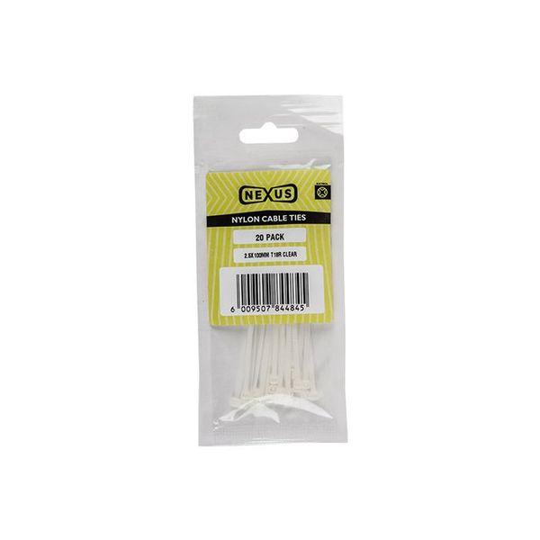 Nexus Cable Ties 7.2x400mm T120r 100pk Black