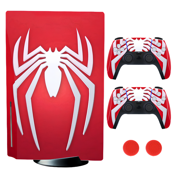 Skin Decal Sticker For PS5 Console, Controls &amp; Joystick Caps - Spider