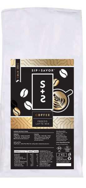 Sip &amp; Savor - 2kg Coffee Freezo Latte Mix