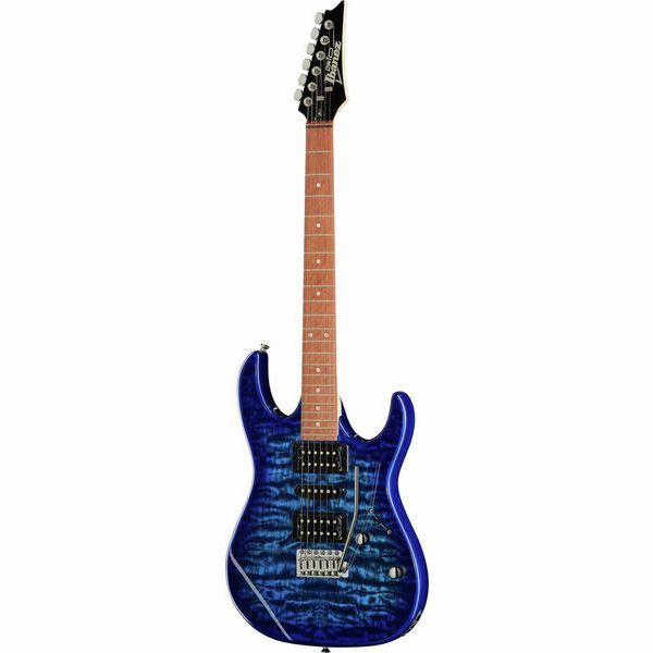 Ibanez GRX70QA-TBB Electric Guitar Quilted Maple Trans Blue Burst