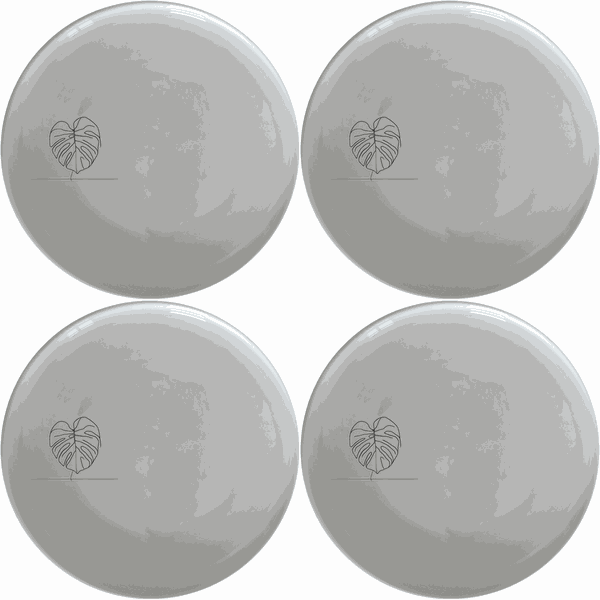 Monstera Leaf Side Plate Set of 4 - Range 4