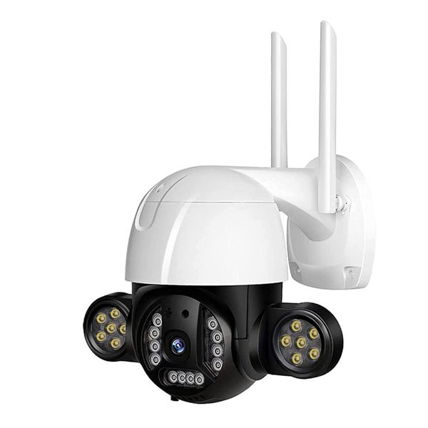 Outdoor 360 Security CCTV Camera with Floodlight - 1080P HD PTZ WiFi Cam