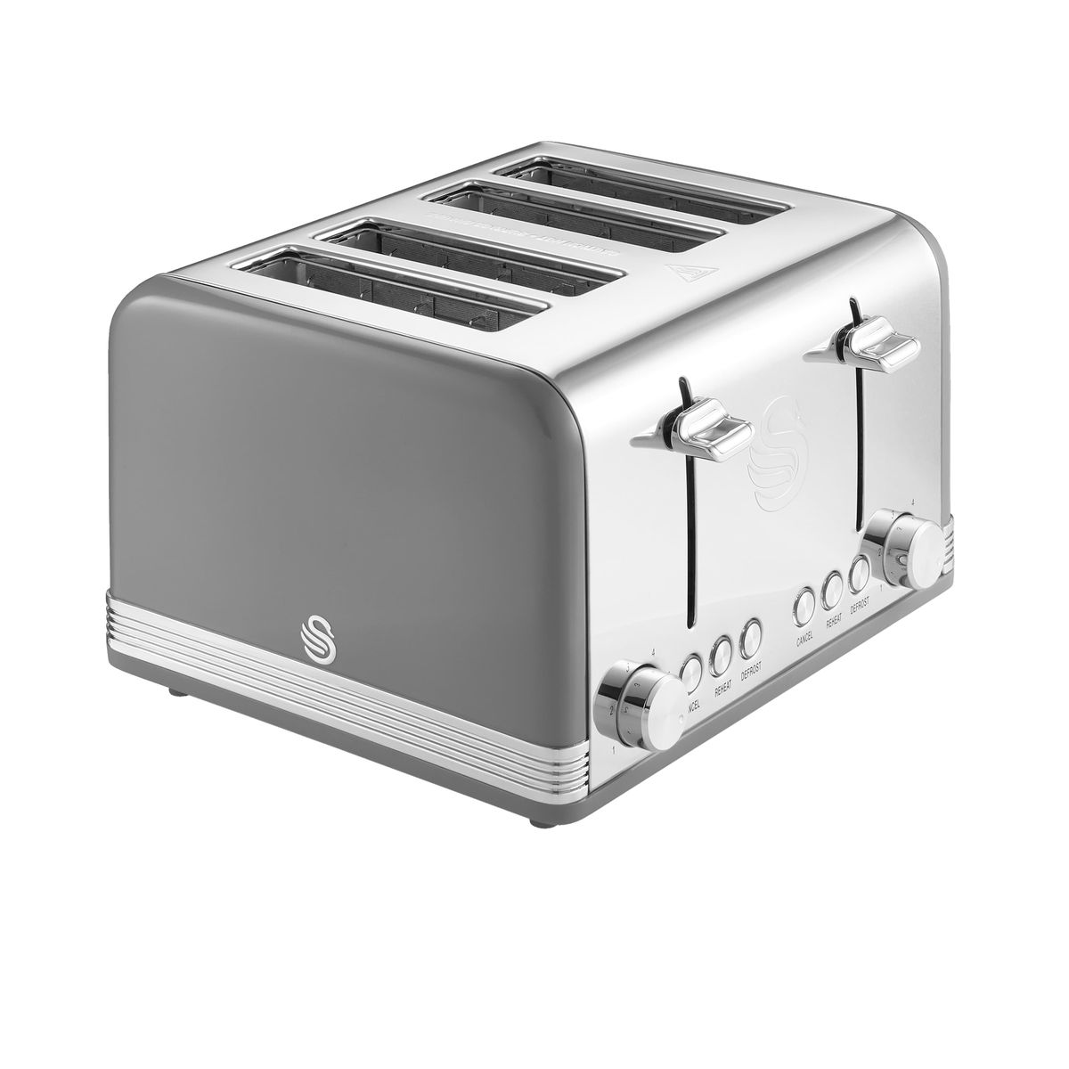 Swan Retro Grey 4 Slice Toaster Shop Today. Get it Tomorrow