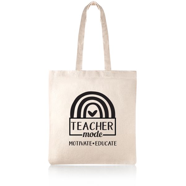 Teacher Mode Gifting Cotton Shopper Tote Bag
