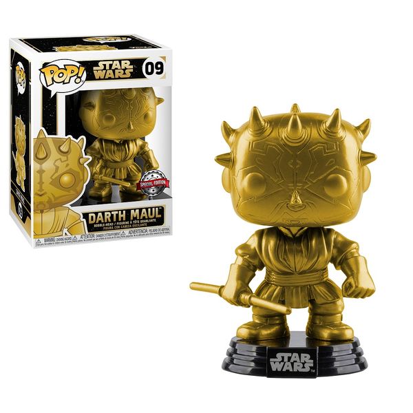 Funko POP!:Star Wars-Darth Maul(Metallic Gold)
