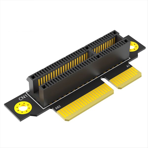 PCI-e 4X 3.0 90Degree Reverse Male to Female Riser Card for 1U Server