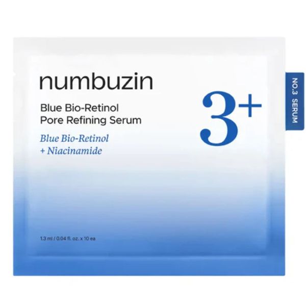 Numbuzin No.3 Blue Bio-Retinol Pore Refining Serum 1.3mlx10ea