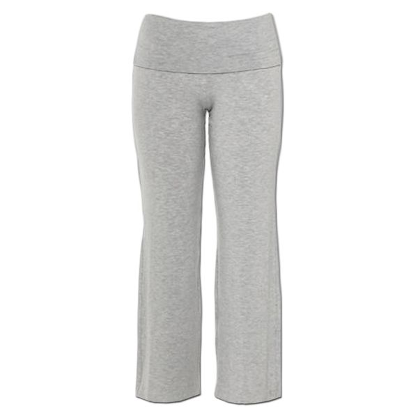 Loungewear Pants with Raw Hem in Grey Melange