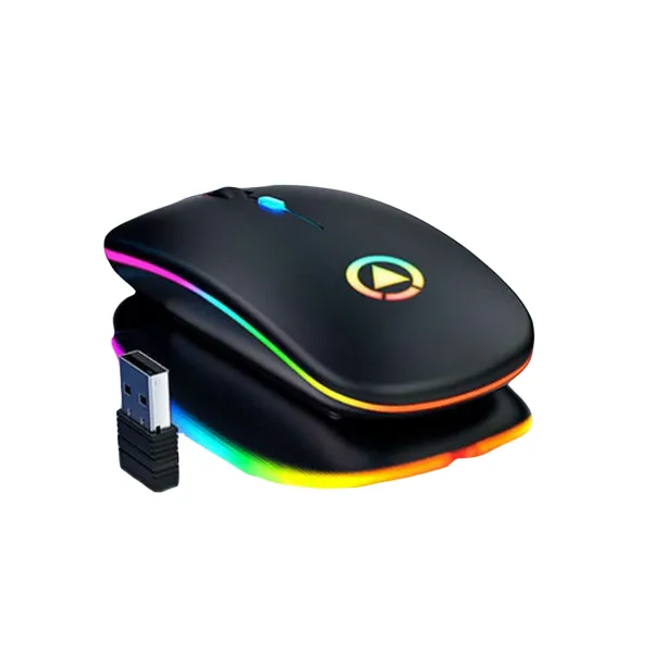 RGB 2.4Ghz Wireless Rechargeable Mouse Soft (quiet) clicks Colourful LED
