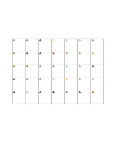 Katz Designs - A4 Magnet - Calendar /Planner - Blank Calendar Black