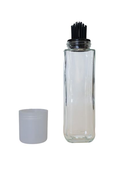 Home Classix Oil Bottle with Black Silicone Brush, 270ml