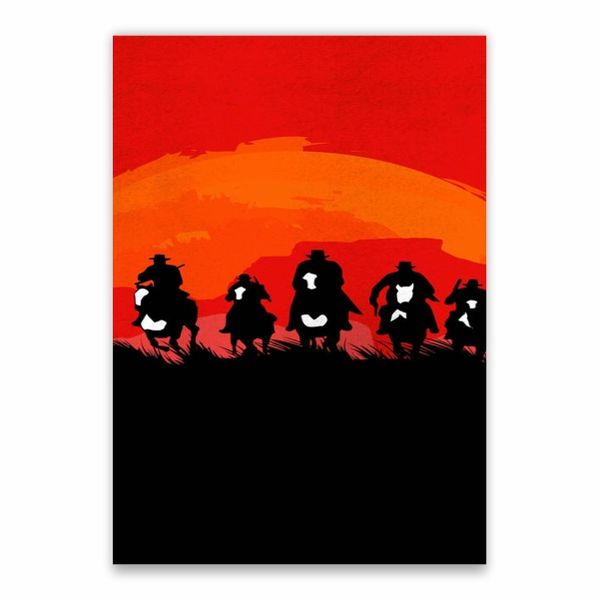 Red Dead Redemption Cowboys Poster - A1