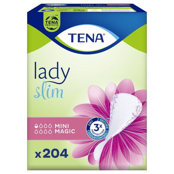 TENA Lady Slim Mini Magic - Incontinence Panty Liner (204 Units)