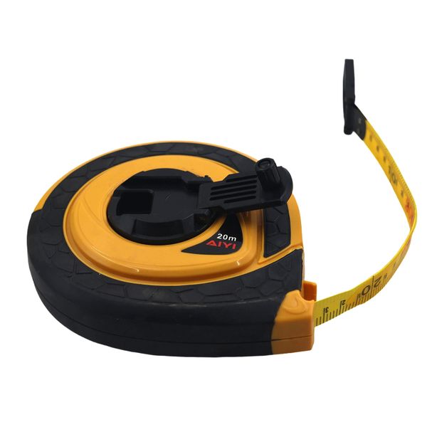 AIYI 20m Fibre Glass Measuring Tape with Reel Case AY161-001