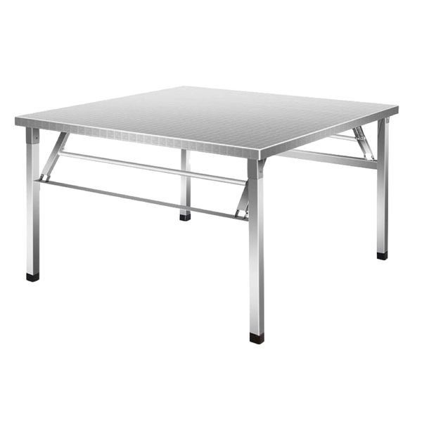 Decor Modern Stainless Steel Portable Folding Table (60cm x 54cm)