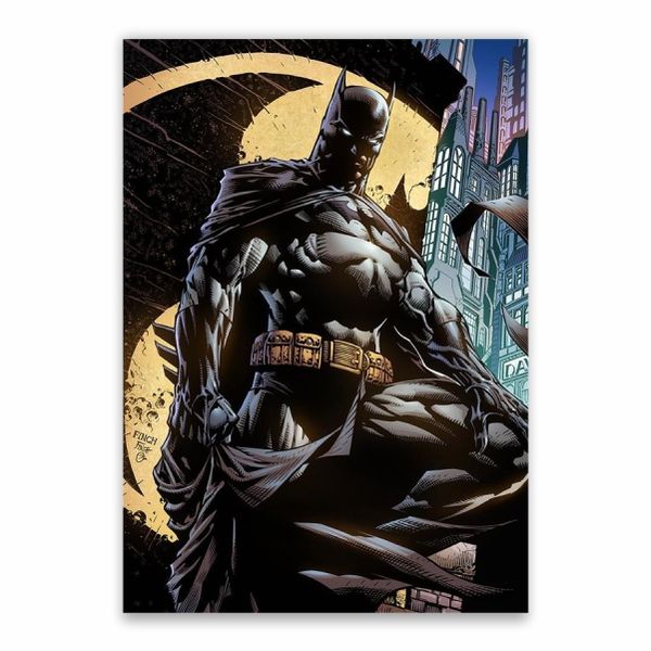 Batman And Bat Signal Poster - A1