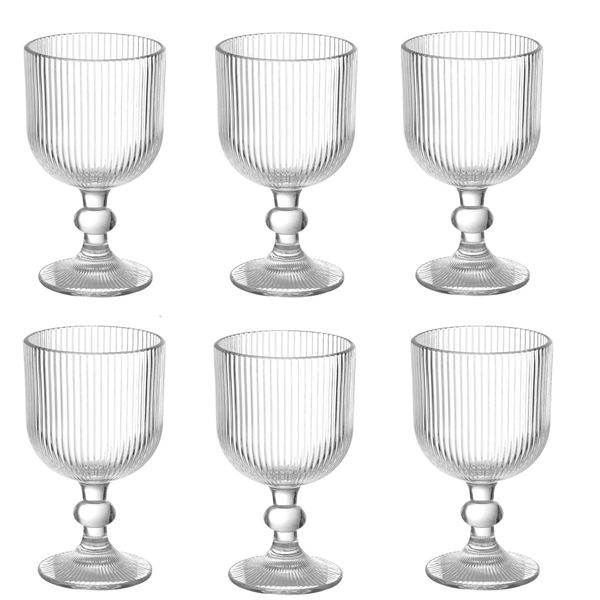 Vintage Wine Glasses 325ml - Set of 6