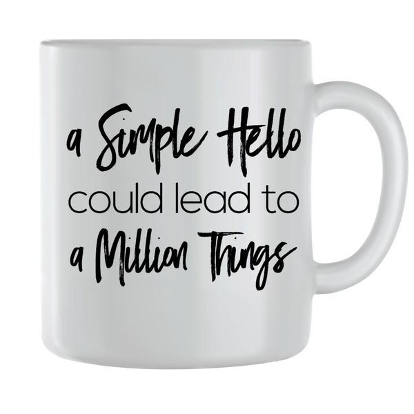 Million Things Coffee Mug for Men Women Motivational Sayings Graphic Cup145