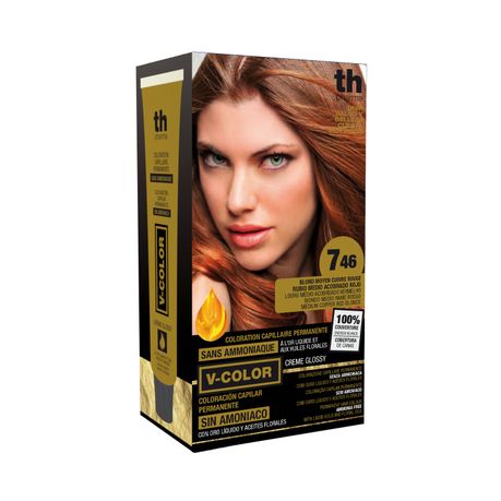 V-Color Permanent Hair Dye – Ammonia Free. Medium Copper Red Blonde  |  Buy Online in South Africa 