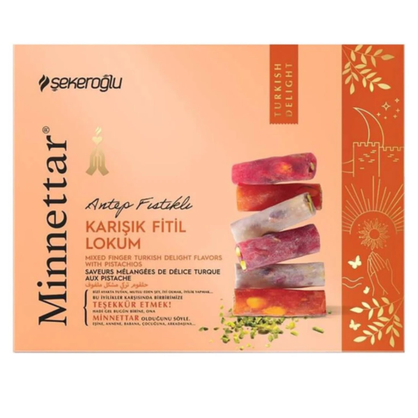 Sekeroglu Turkish Delight Finger Pistachio 300g | Imported Turkish Delight