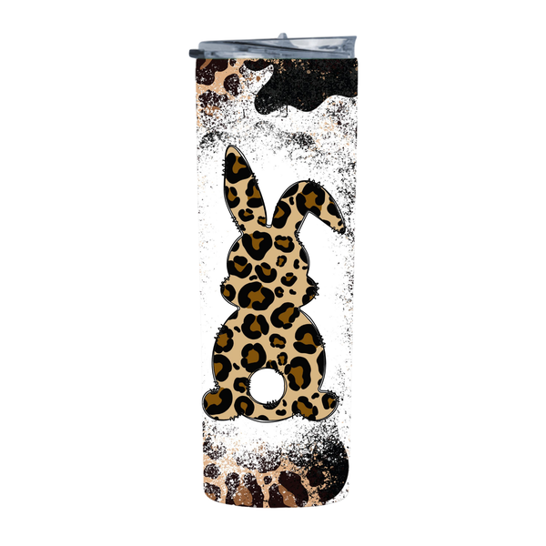 Cow Print Bunny Cow Print 20 Oz Straight Skinny Tumbler 009