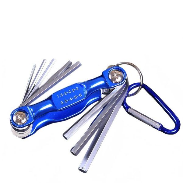 Combination Foldable Wrench - Metric/Imperial Hex Tool, Portable &amp; Durable