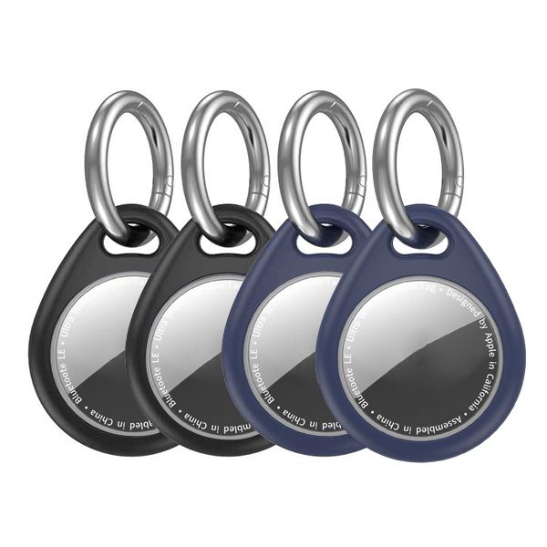 4 Pack Airtag Holder for AirTags with Keychain,Waterproof Protective Case