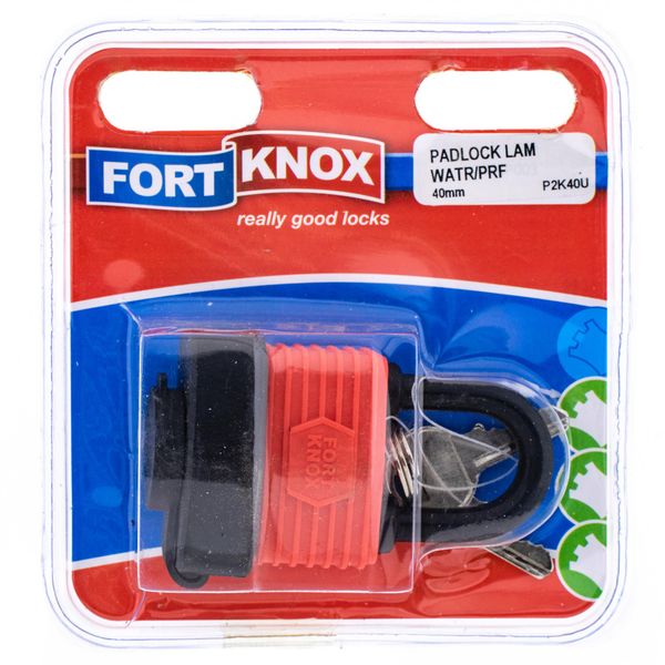 FORT KNOX Padlock Laminated Waterproof 40mm Q:1 P2K40U