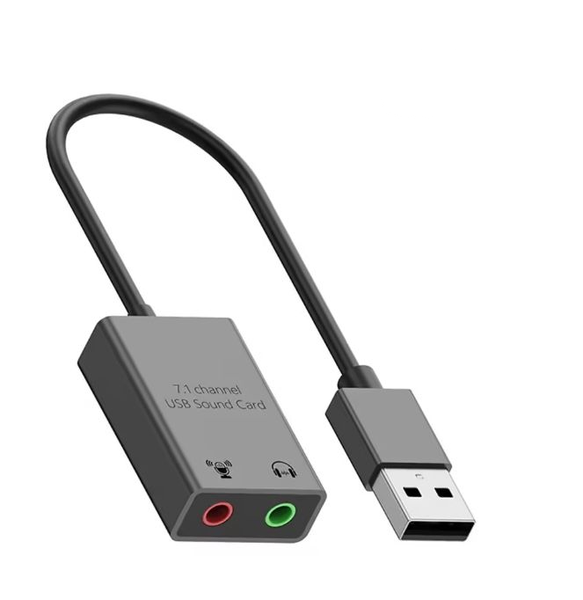 USBto 3.5mm Jack Audio Cable Adapter USB External Sound Card