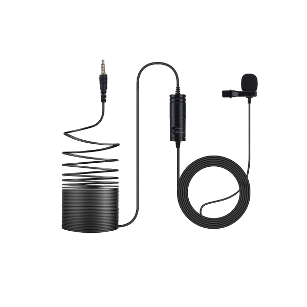 6M Professional wired collar Clip 3.5mm Lavalier Microphone B21X