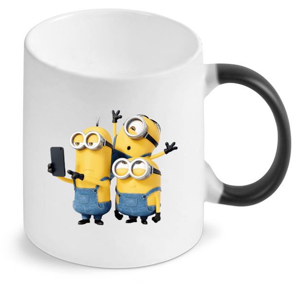 Minions Selfie Birthday Christmas Magic Colour Changing Gift Mug
