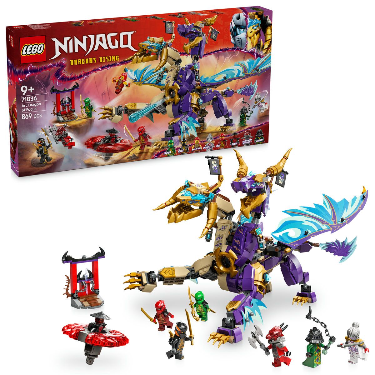 LEGO® NINJAGO® Arc Dragon of Focus Ninja Toy Set 71836 | Shop