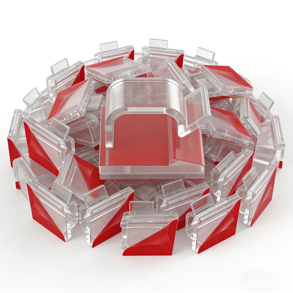 100-Pack Cable Clips, Adhesive Wire Clip Organizer - Clear