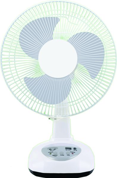 U/Tec Monsoon Ac/Dc 2-Speed Oscillating Fan W/Built-in Led Emerg Light