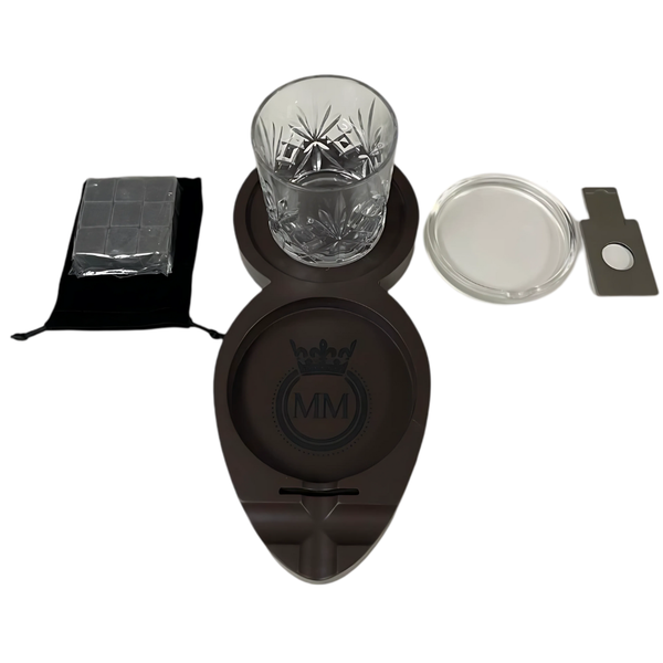 3-in-1 Whisky &amp; Cigar Tray Set