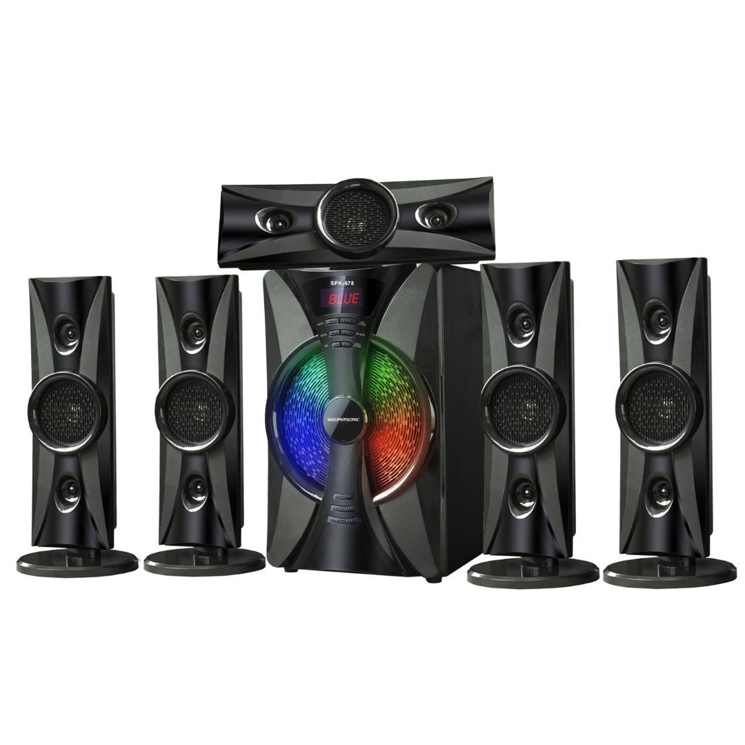 Supersonic 5.1 CH Home Theatre Speaker System Bluetooth/USB/SD Card SPK-678