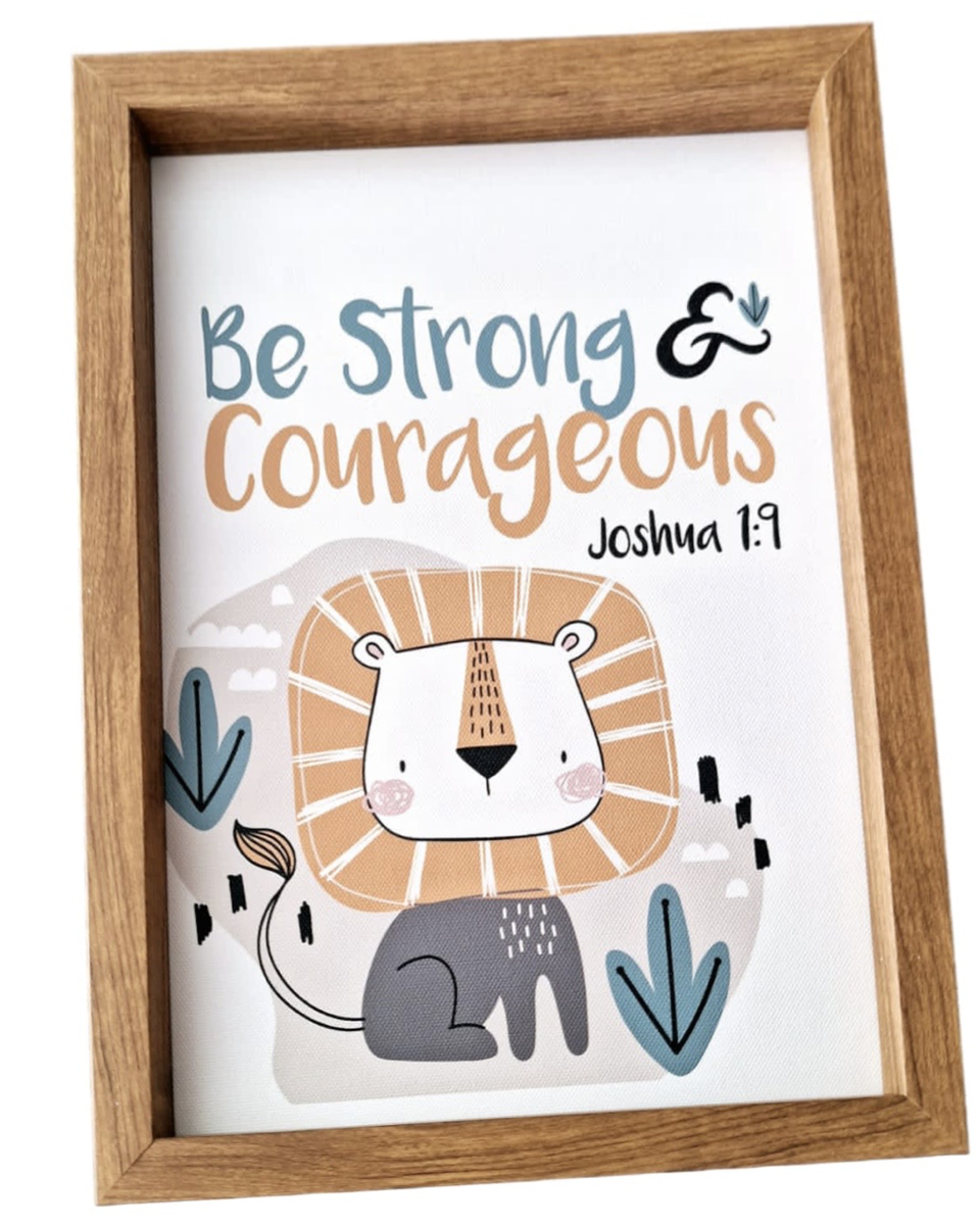 Be Strong & Courages Joshua 1:9 Wall Art | Shop Today. Get it Tomorrow ...
