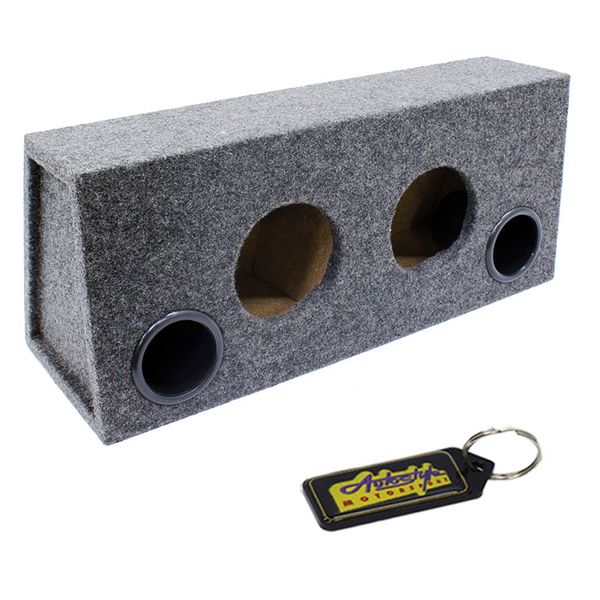 6" Subwoofer Box Enclosure with Double Port &amp; Gel Key Holder