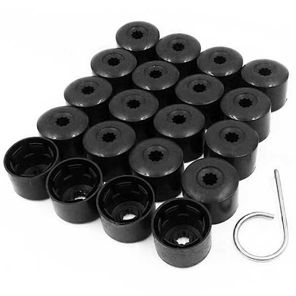 20pcs Car Wheel Lug Nut Covers Auto Tire Bolt Caps with Removal Tool 17mm