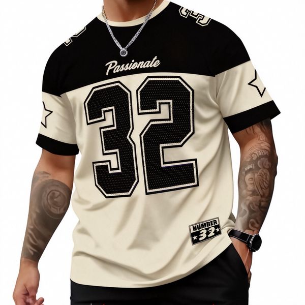 Men Micro-Polyester Short Sleeve Round Regular T-shirt