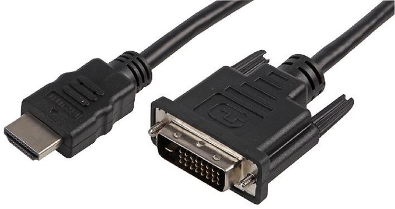Pro Signal PSG01044 Audio / Video Cable Assembly, HDMI Plug, DVI-D Plug