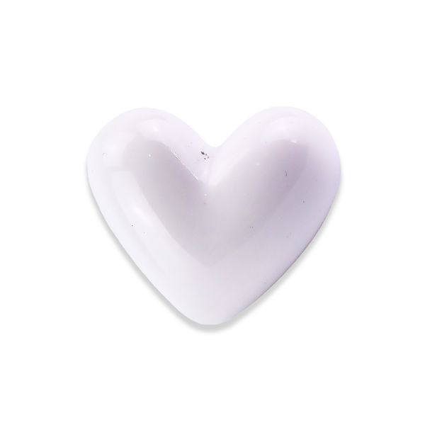 Heart Knob - White - Home Decor - 4.5cm x 4.5cm x 3cm